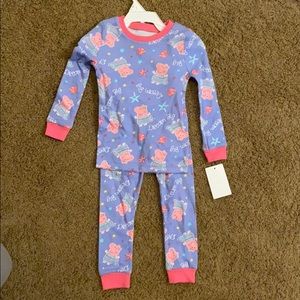 NWT Peppa Pig toddler pajammies size 2T